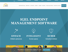 Tablet Screenshot of igel.de